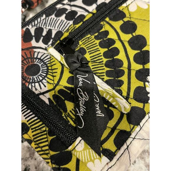 VERA BRADLEY CROSSBODY WALLET BROWN FLORAL COTTON CRAFTED BOHO COTTAGE CORE - Picture 7 of 13